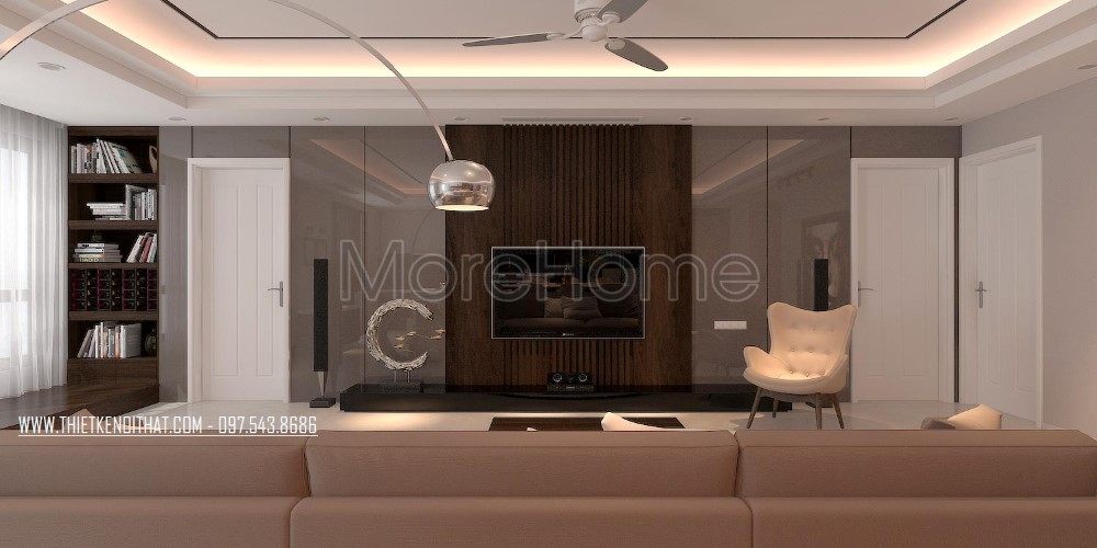 Thiết kế nội thất phòng khách chung cư Time City